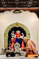Jalabhisheka and Shodashopachara Puja by HH Swamiji on Samaradhana Divasa of HH Shrimat Pandurangashram Swamiji. SCM-Karla.(16 June 2026)